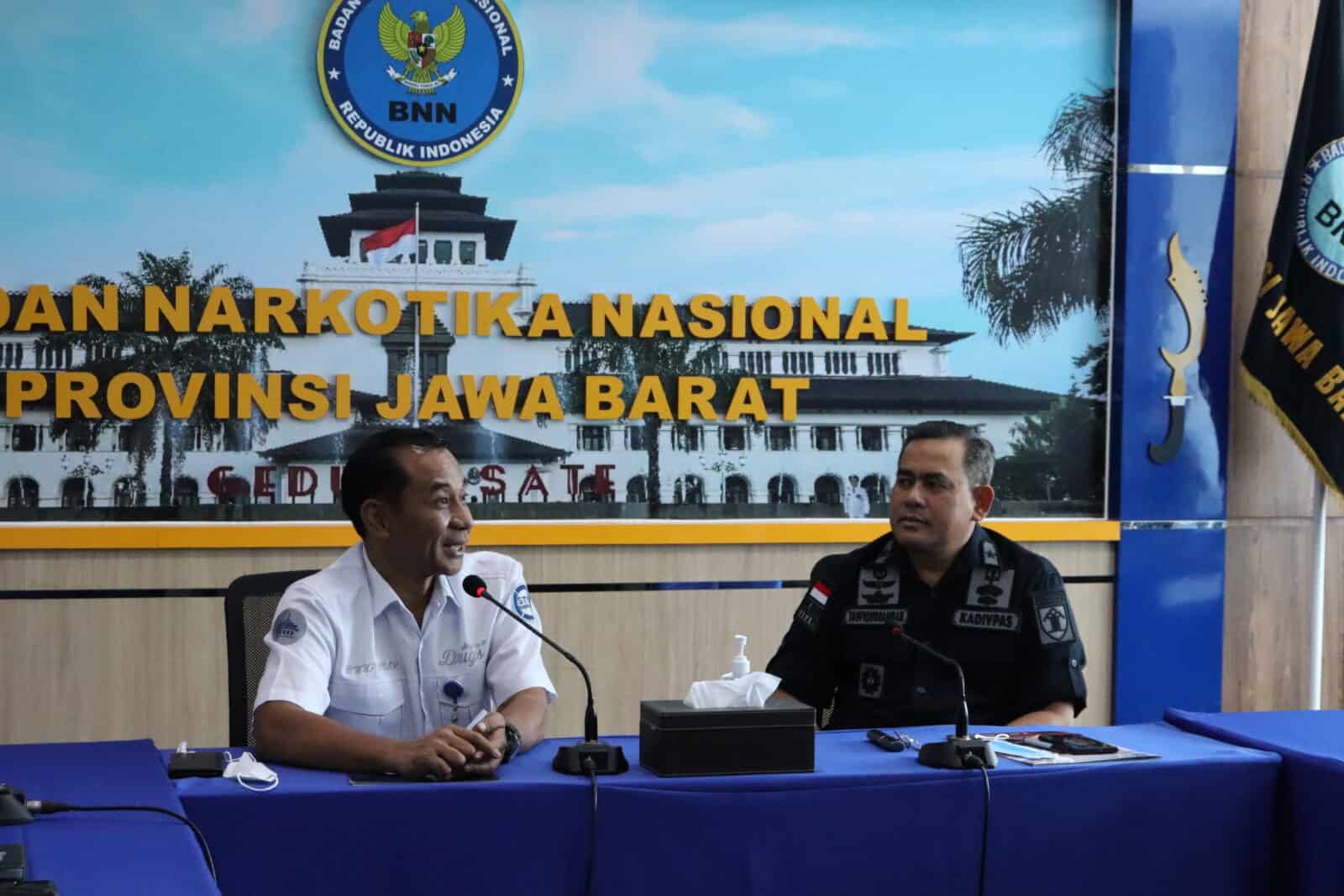 KADIVPAS KANWIL KEMENKUMHAM JAWA BARAT, KUNJUNGI BNNP JAWA BARAT