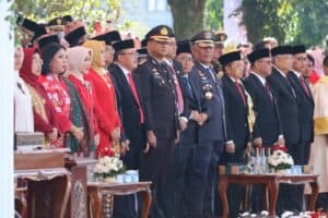 UPACARA PENGIBARAN SANG MERAH PUTIH DALAM RANGKA PERINGATAN HUT KE-78 KEMERDEKAAN REPUBLIK INDONESIA TINGKAT PROVINSI JAWA BARAT TAHUN 2023