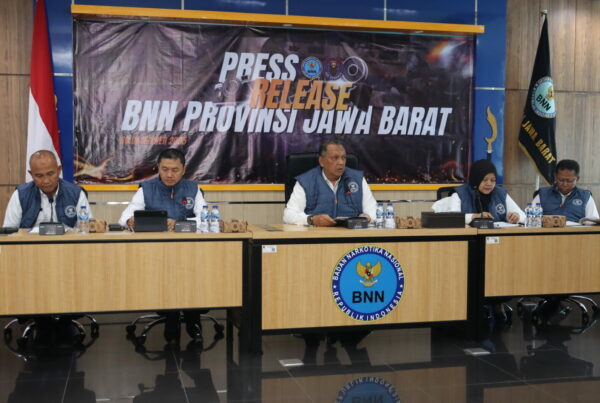PRESS RELEASE BNNP JAWA BARAT UNGKAP KASUS PENYALAHGUNAAN DAN PEREDARAN GELAP NARKOTIKA SEPANJANG TAHUN 2025